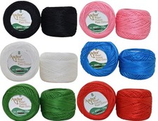 5 Balls Anchor Perls Cotton No: 8 Embroidery Thread in 20 different colours 10gm