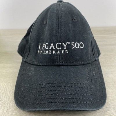 Legacy 500 Hat Embraer Black Hat Cap Black Adjustable Hat Adult Fit Hat