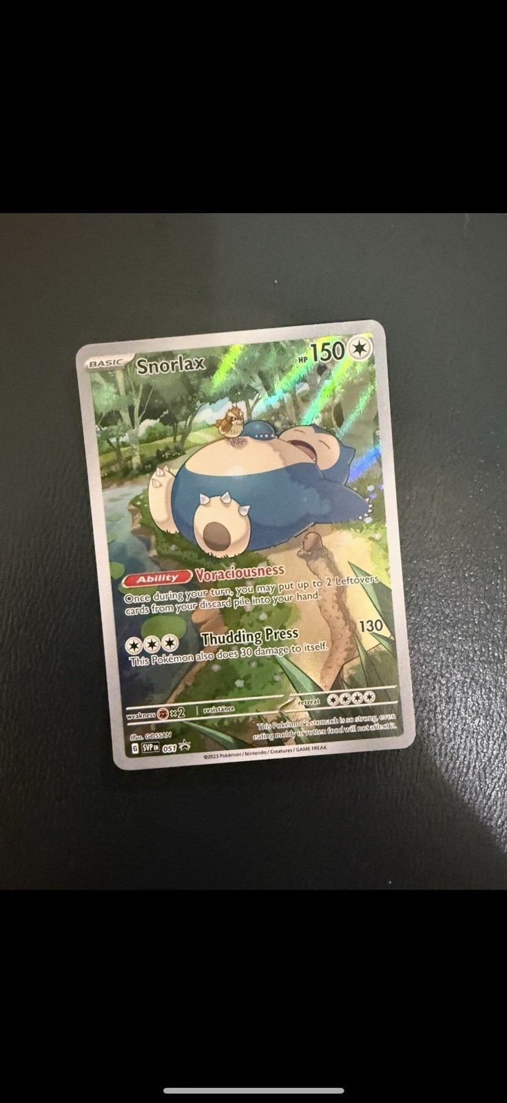 Pokémon TCG Snorlax #051 Scarlet & Violet 151 Black Star Promo Mint