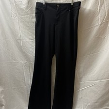 Simply Vera Vera Wang Dress Pants Women’s 12 Black Bootcut Stretch Polyester 