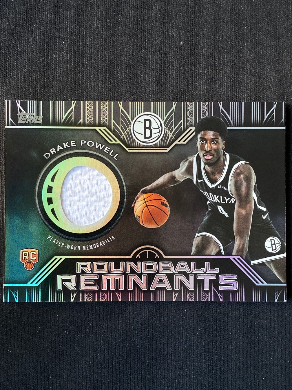 Drake Powell 2025-26 Topps Flagship Roundball Remnants Relic Silver #RRR-DP