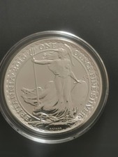 2013 Britannia Two Pounds £2 Troy Ounce .999 Fine Silver In Capsule