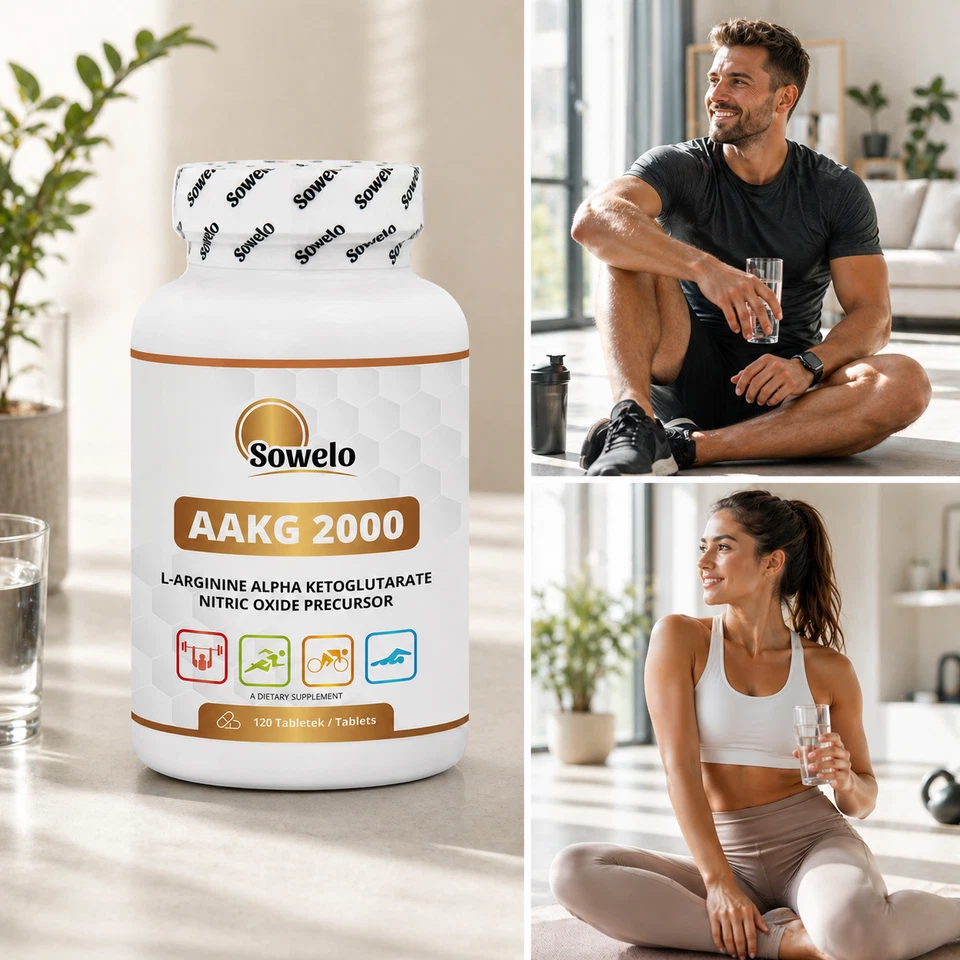AAKG 1000 mg – L-Arginin für Muskelpumpe & Potenz – Hochdosiert – Sowelo - Bild 3 von 4