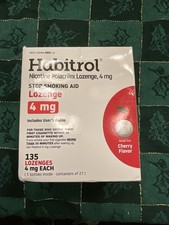 Habitrol Nicotine Lozenges 4 mg Cherry Flavor - 135 Count, Exp: 6/26,