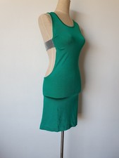 (NWOT) green cut out "chain mail trim" dress GUESS size XS