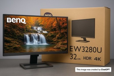 BenQ Monitor EW3280U, 32 Zoll, 4K UHD, IPS, P3-FARBRAUM, USB-C, DP A5D79ED
