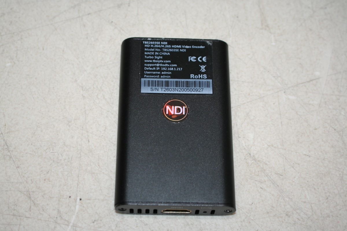 NDI TBS2603SE HDMI Video Encoder HD H.264/H.265 | eBay