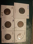1879–1884 Indian Head Cent Lot of 6 Early U.S. Pennies G to VG Collector Coins
