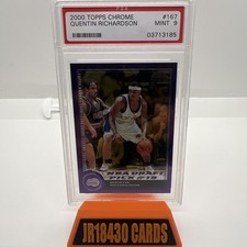 2000-01 Topps Chrome /1999 Quentin Richardson #167 PSA 9 MINT RC SP Clippers