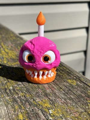 3d Printed & Articulating 4  Mr. Cupcake  Nightmare   (Five Nights At Freddy s)