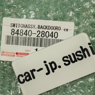 Toyota Genuine OEM 84840-28040 SWITCH ASSY, BACK DOOR OPENER LEXUS