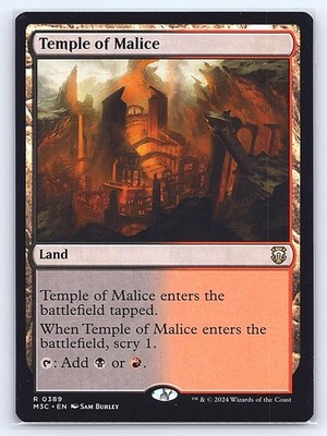 Temple of Malice 389 Rare Commander: Modern Horizons 3 Magic: The Gathering LP