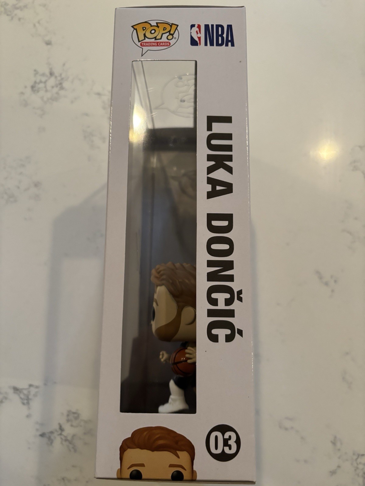 GEM! Luka Doncic AUTO SIGNED Oversize Funko Pop Figure/Prizm Card 03 view 5