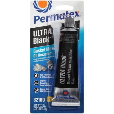 Permatex? Ultra Black? Maximum Oil Resistance RTV Silicone Gasket Maker 3 oz