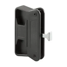 A 201 Black Plastic, Long Latch Sliding Screen Door Handle (Single Pack)