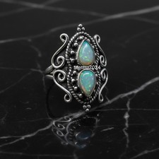 Welo Opal Gemstone 925 Sterling Silver Ring Handmade Jewelry Ring For Gift
