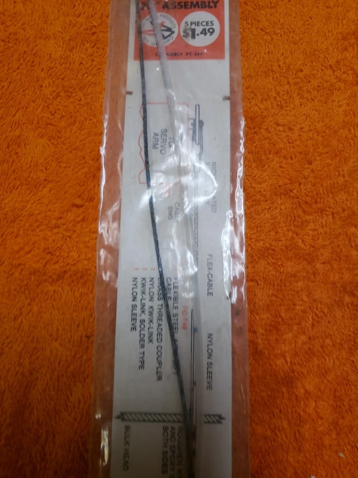 Du-Bro Products - Engine Control Flex Cable 20" Assembly - New - Image 3 of 4