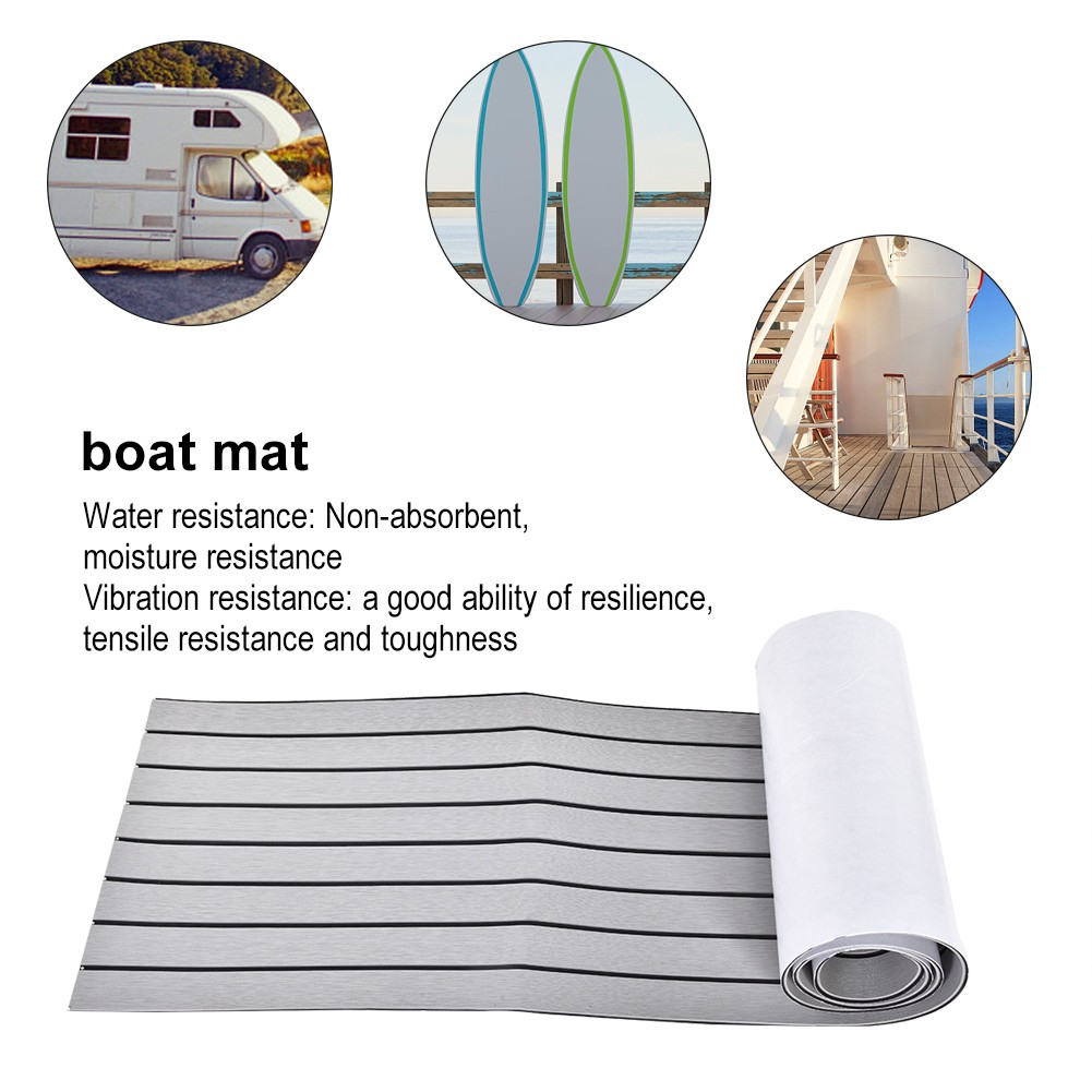 EVA Boat Decking Sheet Yacht Marine Non Slip Flooring Carpet Light Grey AJ