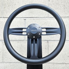 14 Black Double Barrel Wheel W Carbon Fiber Vinyl Half Wrap Gmc Horn Button