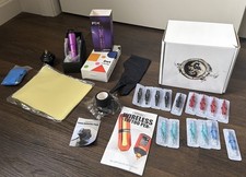 Wormhole Tattoo Kit Pen Wireless Power Pack Charger Needles Practice Skin