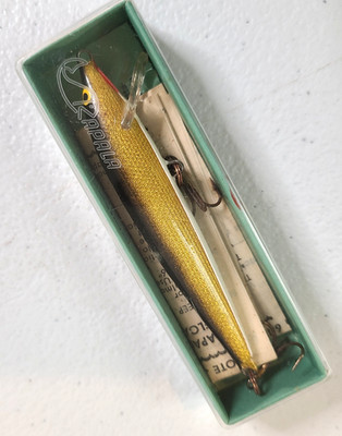Rapala Kelluva Floating 9G Kuluta Gold Fishing Lure 1960s in Box New 3 1/2''