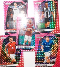 5 Pack Pink Mosaic 2024 Panini Prizm Premier #134/153/231/111/195 Soccer Card