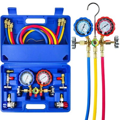 R410a Manifold Gauge 3 Way AC R134a Hoses