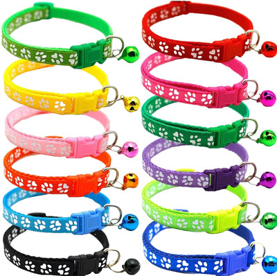 Katzenhalsband mit Glocke & Sicherheitsverschluss | Verstellbar | 12 Farben