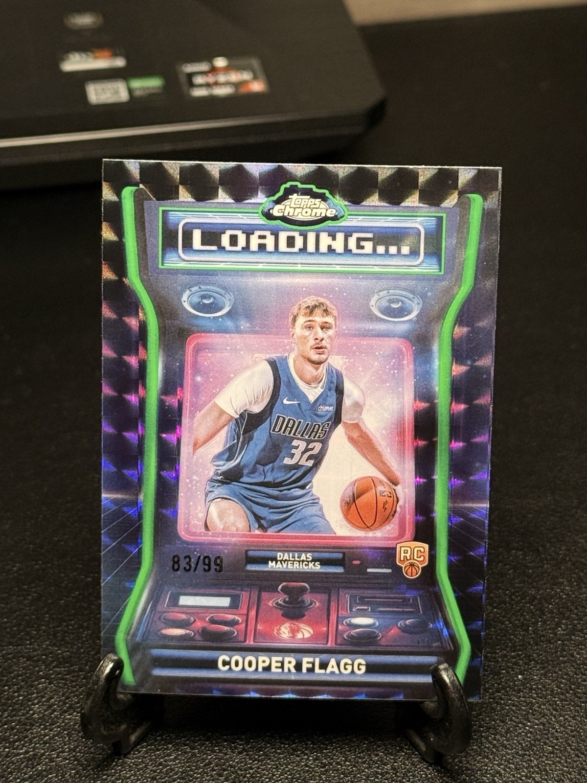 Cooper Flagg Rookie 2025-26 Topps Chrome Basketball Loading Green 83/99 RC