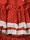Bryan Girls 24M 2pc Red Dot Ruffle Lace Trim Dress Set USA Vintage EUC — photo 3