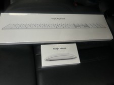 Apple Magic Keyboard  Magic Mouse Wireless Rechargeable Bundle - White