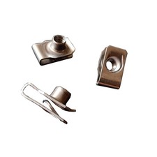 M8 Stainless Steel U -Style Clip-On Nut,U-Type Fasteners Pack of 25 