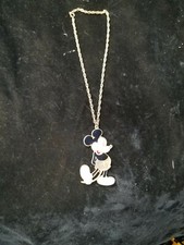 Vintage Walt Disney Productions Necklace With 3" Mickey Mouse Pendant