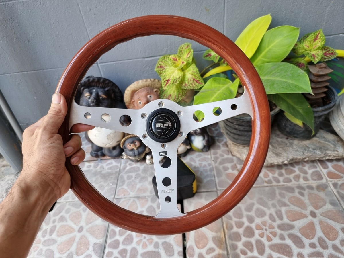 rare vintage Momo 1984 wood Steering Wheel TOYOTA Mazda honda benz