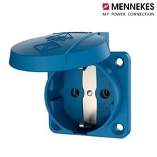 MENNEKES 11031 Anbausteckdose Schuko blau 16A 230V IP54