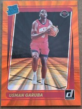 2021-22 Panini Donruss Usman Garuba Holo Orange Laser #238 Rated Rookie Rockets