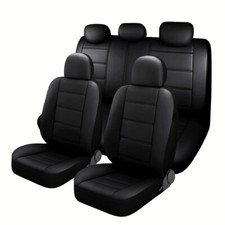 PU Leather Car SUV 5 Seat Covers 11 Pieces For Front & Rear Interior Accessories