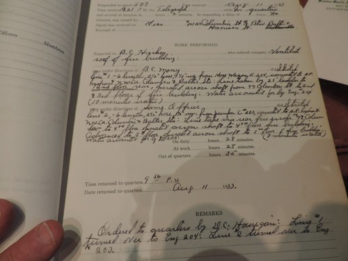 1939 FDNY Stazione Log Journal Brooklyn NY Fire Department Engine Company #2? - Foto 5 di 8