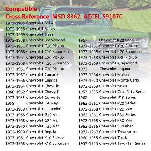 HEI Distributor Assembly MSD For Chevy GMC 350 454 SBC BBC Coil Module 9000RPM - Picture 6 of 12