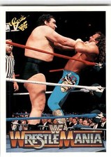 1990 Classic WWF The History of Wrestlemania #78 Andre the Giant Jake Roberts