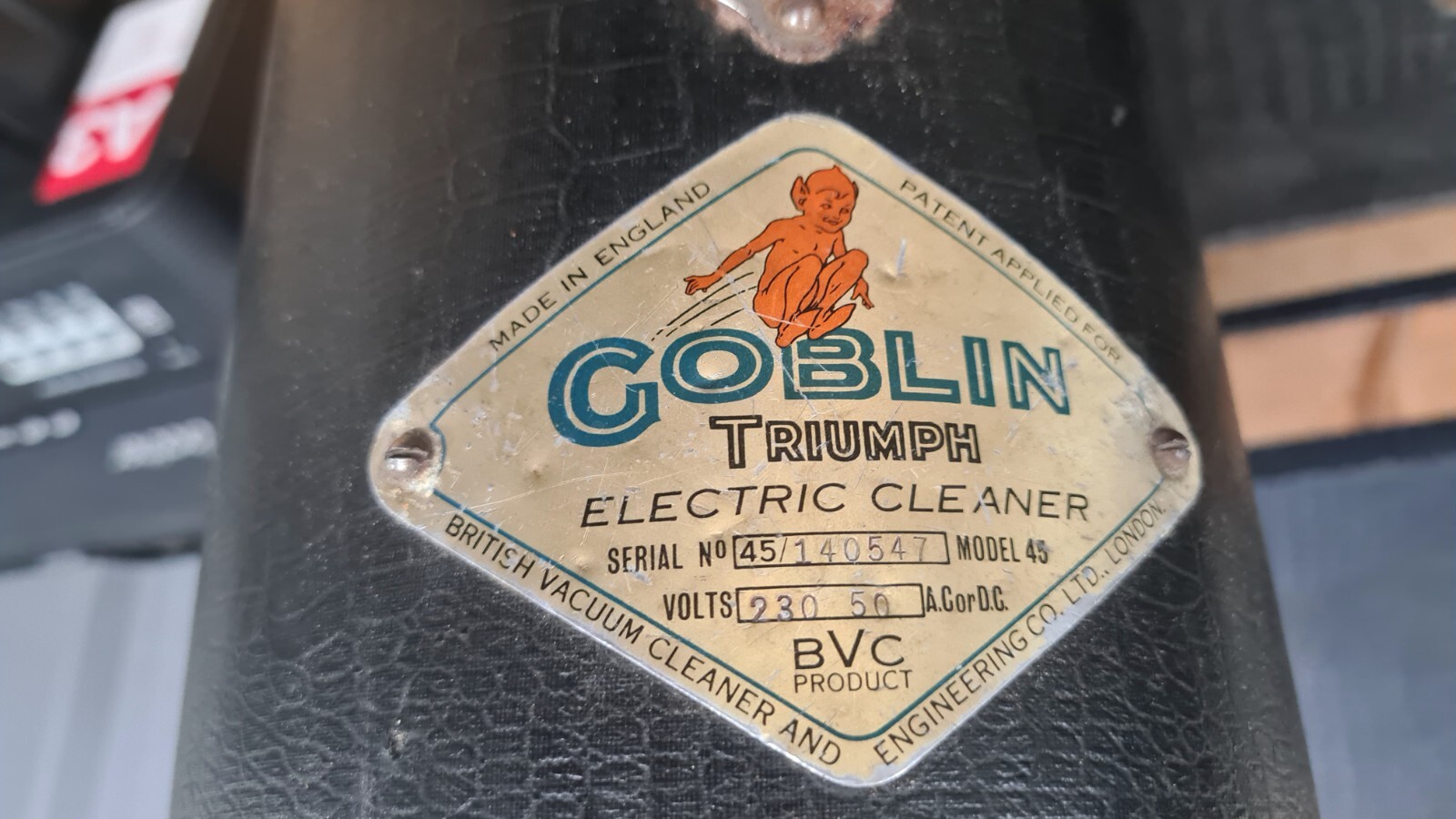 Antique Goblin Vacuum Cleaner, Model 45 eBay