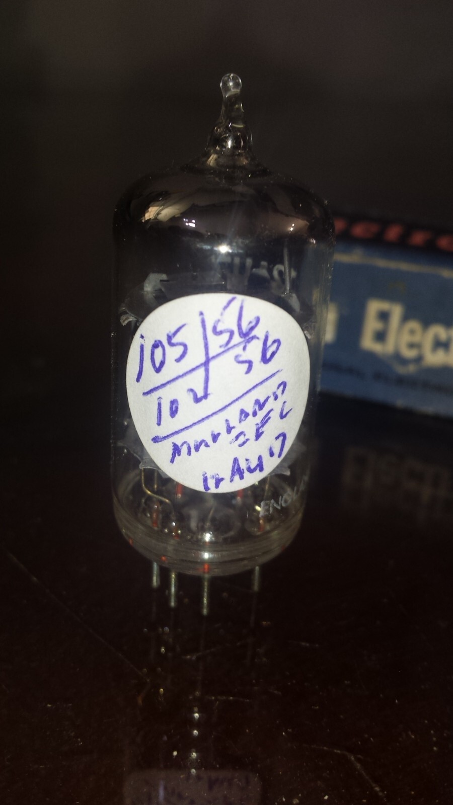 NEW NOS  Mullard IEC ECC82 12AU7 Short Plate Tube BOGEN AMP No Microphonic lot#A