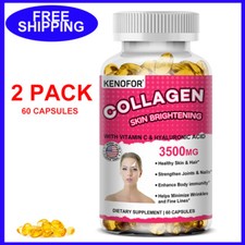 Collagen Capsules With Vitamin C,Nourishes Skin, Hair and Nails,Whitening