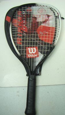 Wilson Ripper Titanium Racquetball Racket - Stretch 22 Cliff Swain with cover