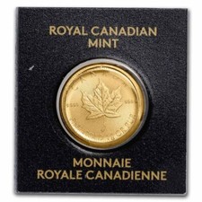 RANDOM DATE 1 gram Gold Maple Leafs Maplegram25™ (In Assay)