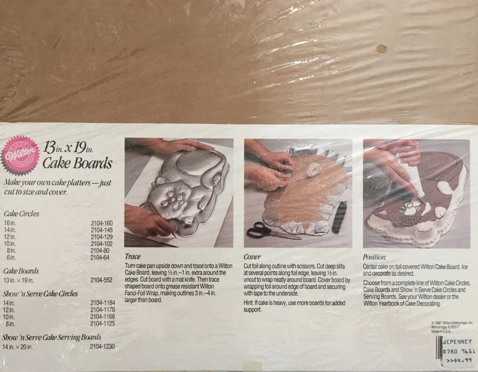 Wilton Cake Boards 13 x 19 Inches Rectangle Pk of 6 Part 2104-552 - Image 4 of 4