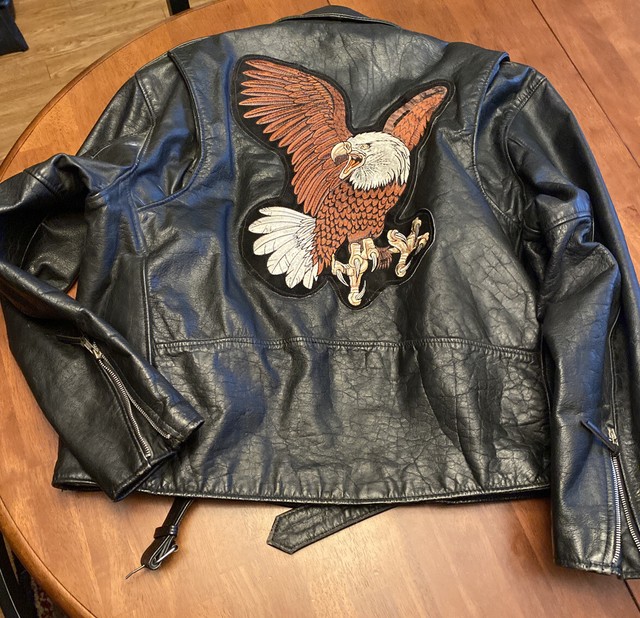 Interstate Leather Motorcycle Jacket Mens Size X Large 50 | eBay