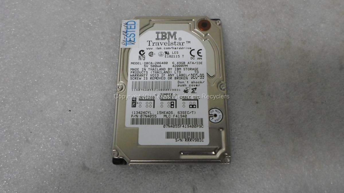 ごんべ IBM DBCA-206480 07N4055 6.49GB 4200 RPM IDE 2.5