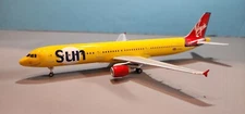 STARJETS 200 (DJVIR011) VIRGIN SUN A321-100 1:200 SCALE MODEL W/GEAR & STAND