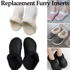 Replacement Furry Liners Insoles Inserts For Fur Lined Shoes Clogs  